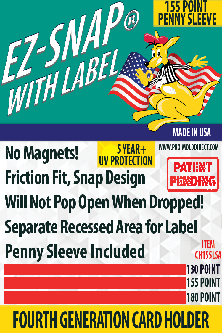 EZ-Snap™ with Label, with Penny Sleeve, 155 Point
