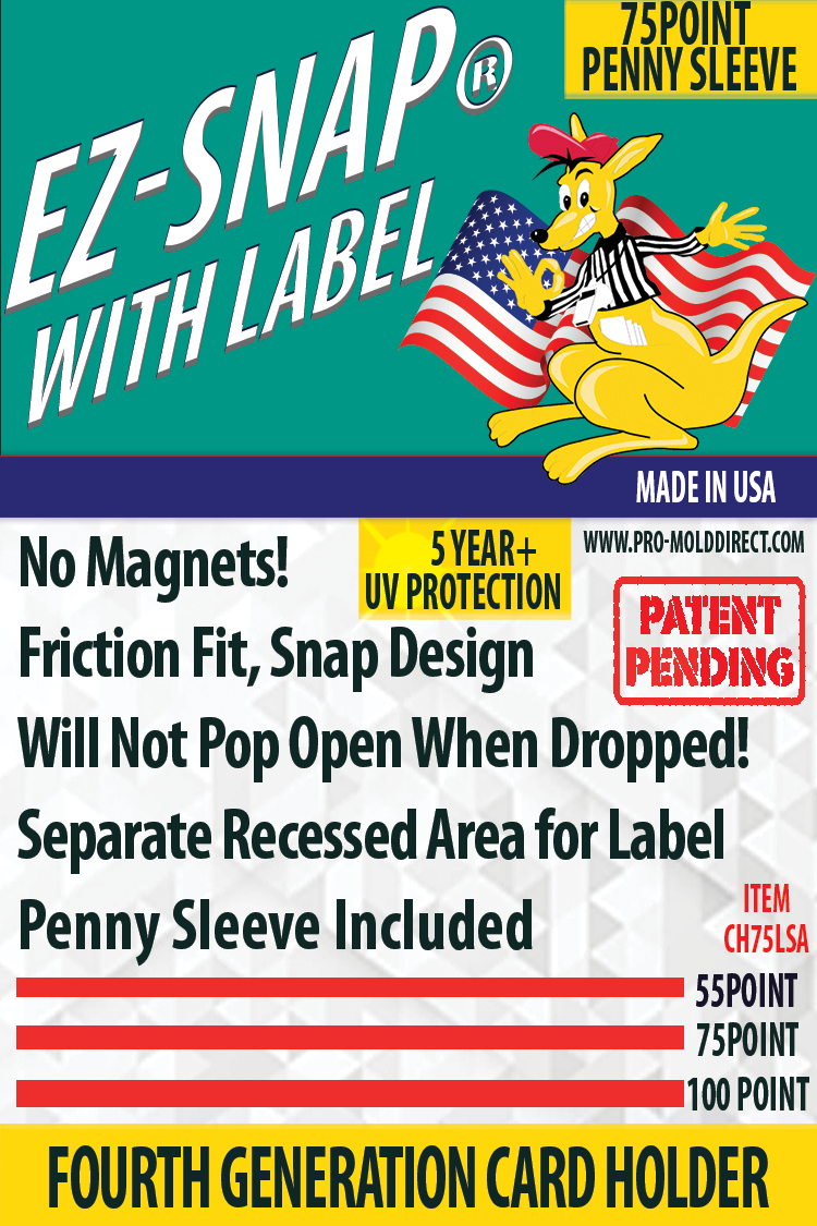 EZ-Snap™ with Label, with Penny Sleeve, 75 Point