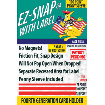 EZ-Snap™ with Label, with Penny Sleeve, 100 Point