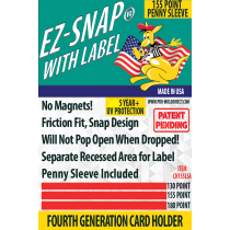 EZ-Snap™ with Label, with Penny Sleeve, 155 Point