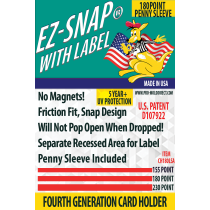 Coming Soon! EZ-Snap™ with Label, with Penny Sleeve, 180 Point