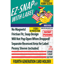 EZ-Snap™ with Label, with Penny Sleeve, 75 Point