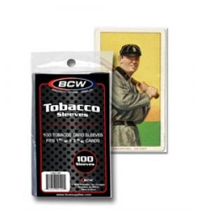BCW Tobacco Card Soft Sleeves - Pack of 100