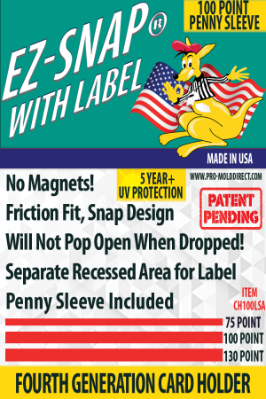 EZ-Snap™ with Label, with Penny Sleeve, 100 Point