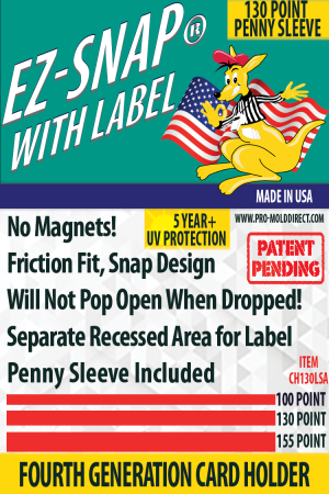 EZ-Snap™ with Label, with Penny Sleeve, 130 Point