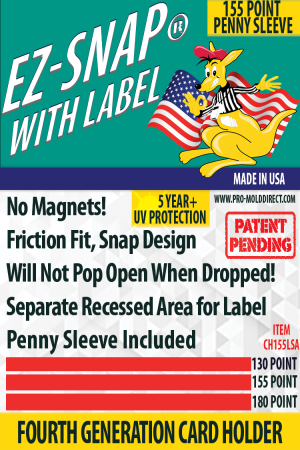 EZ-Snap™ with Label, with Penny Sleeve, 155 Point