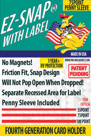 EZ-Snap™ with Label, with Penny Sleeve, 75 Point